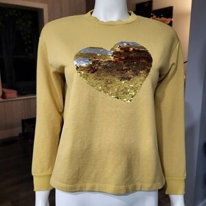 GU - Girl Heart Sweatshirt 💛 13y-14y